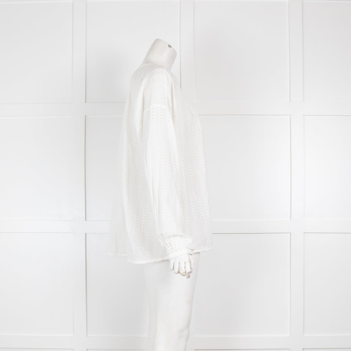 Notshy White Broderie Tunic