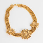 Chanel Vintage Gold 3 Lions Choker