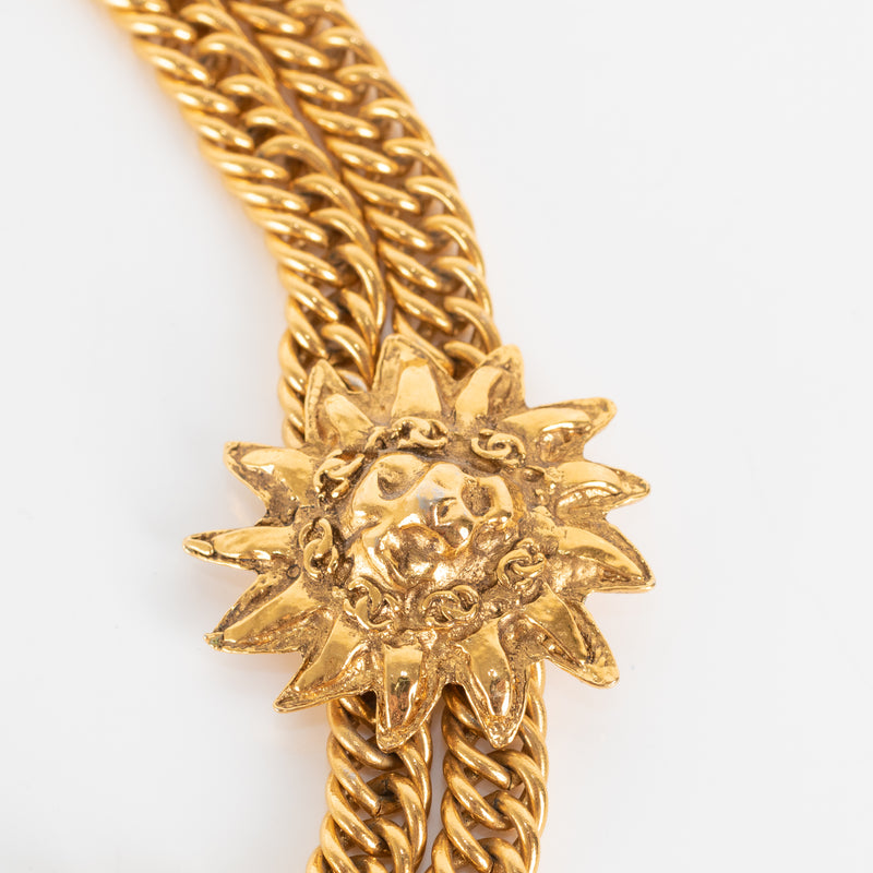 Chanel Vintage Gold 3 Lions Choker