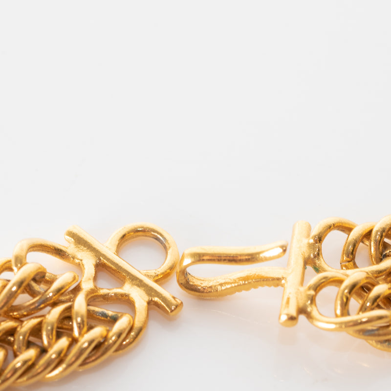 Chanel Vintage Gold 3 Lions Choker