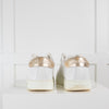 Jimmy Choo White Leather Platform Trainers