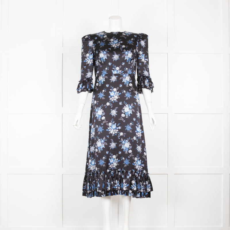 Vampires Wife Falconetti Midi in Blue Floral