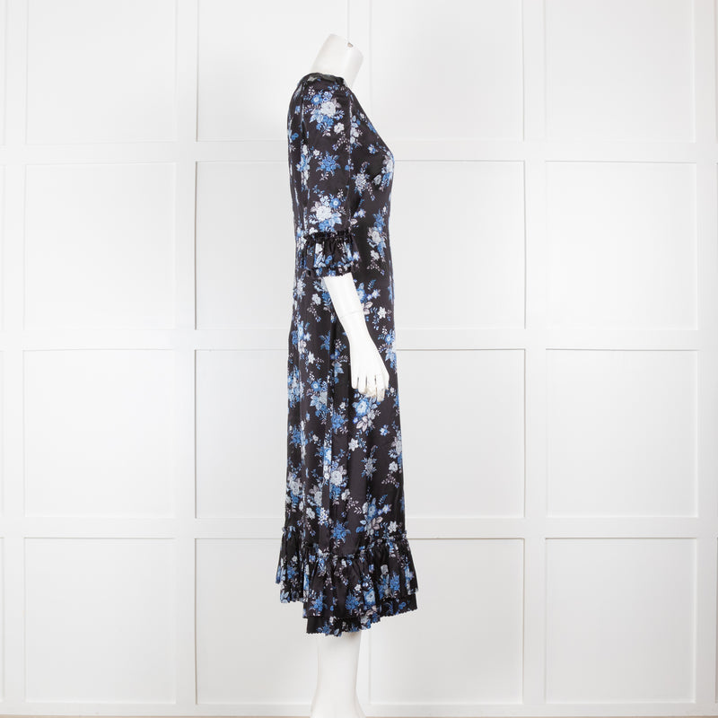 Vampires Wife Falconetti Midi in Blue Floral