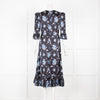 Vampires Wife Falconetti Midi in Blue Floral