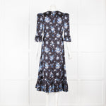 Vampires Wife Falconetti Midi in Blue Floral