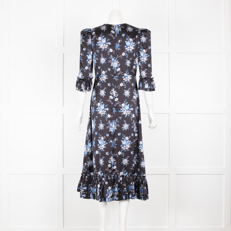 Vampires Wife Falconetti Midi in Blue Floral