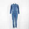 Donna Ida Blue Denim Long Sleeve Jumpsuit