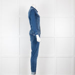 Donna Ida Blue Denim Long Sleeve Jumpsuit