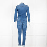 Donna Ida Blue Denim Long Sleeve Jumpsuit