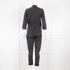 WYSE Grey Denim Frilled Jumpsuit