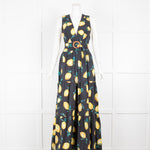 Alexandra Miro Lemon Printed Maxi Dress