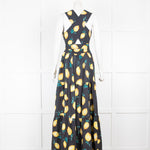 Alexandra Miro Lemon Printed Maxi Dress