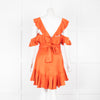 Zimmerman Orange Frilled Mini Dress
