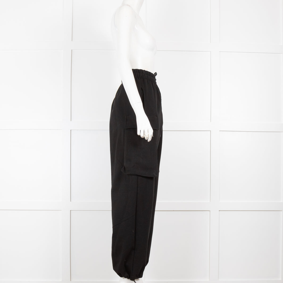 Frankie Shop Aliz Black Cargo Sweat Pants