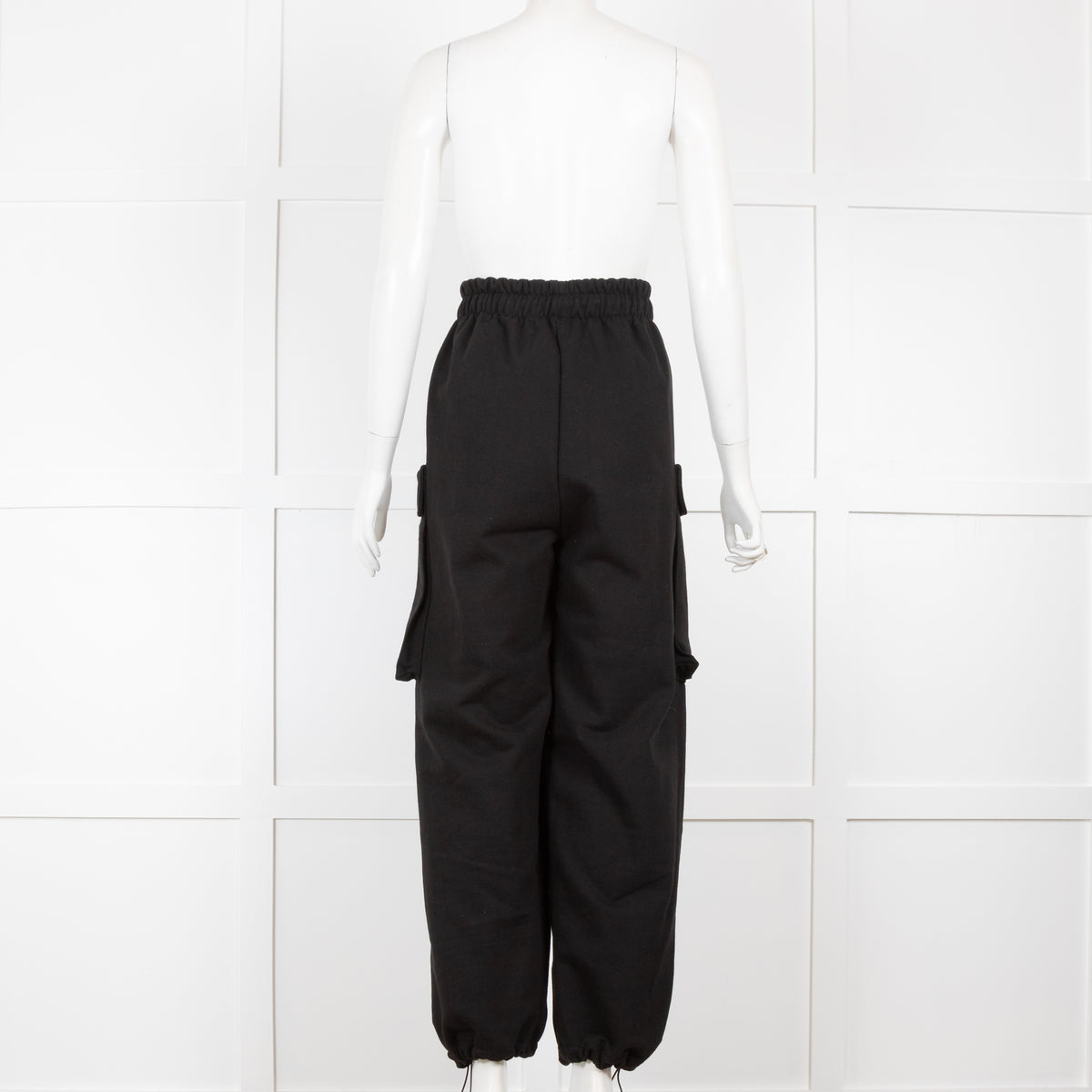 Frankie Shop Aliz Black Cargo Sweat Pants