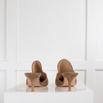 Gianvito Rossi Beige Suede  Kitten Mule
