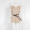 Isabel Marant Beige Cotton Black Belt Gilet