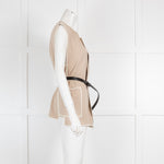 Isabel Marant Beige Cotton Black Belt Gilet