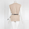 Isabel Marant Beige Cotton Black Belt Gilet