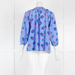 Tucker Lilac Pink Floral Silk Blouse Top