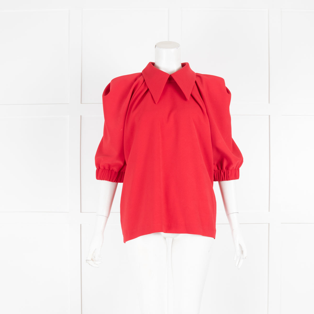 Julia Allert Red Collared Blouse