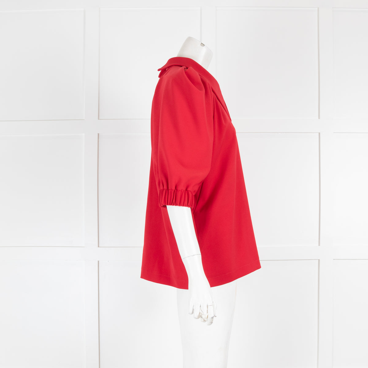 Julia Allert Red Collared Blouse