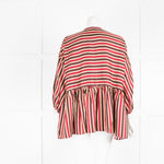 Wiggy Kit Burgundy Striped Tunic Top