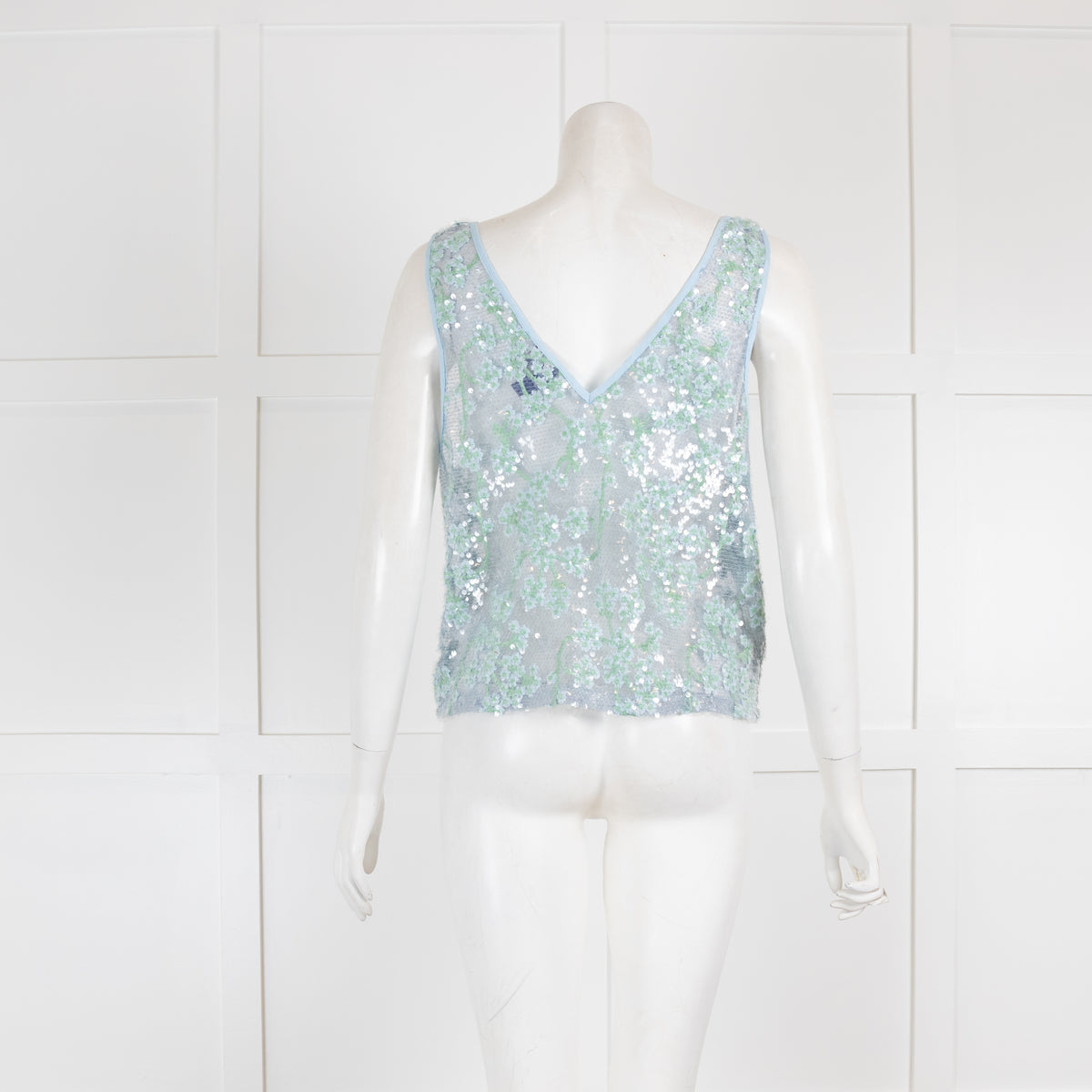 Resume Pale Blue Sequin Tank Top