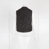 Maje Black Sparkle Boucle Vest Top