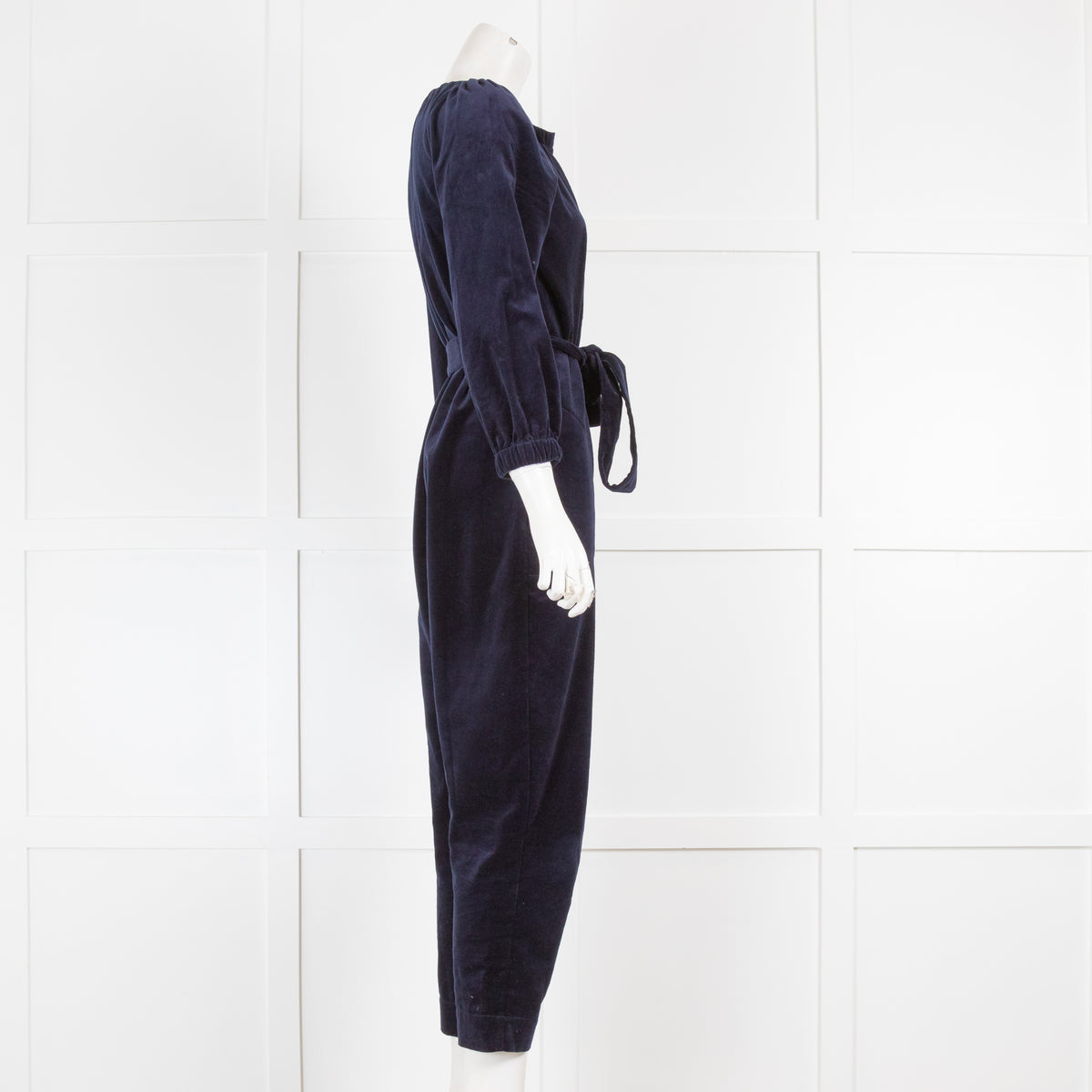 Wyse Blue Velvet Jumpsuit