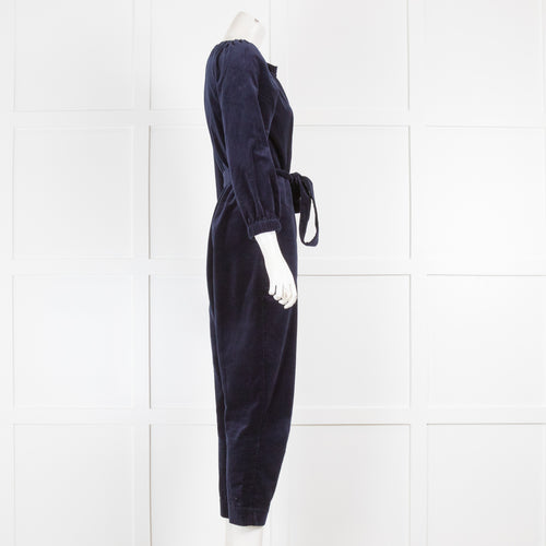 Wyse Blue Velvet Jumpsuit