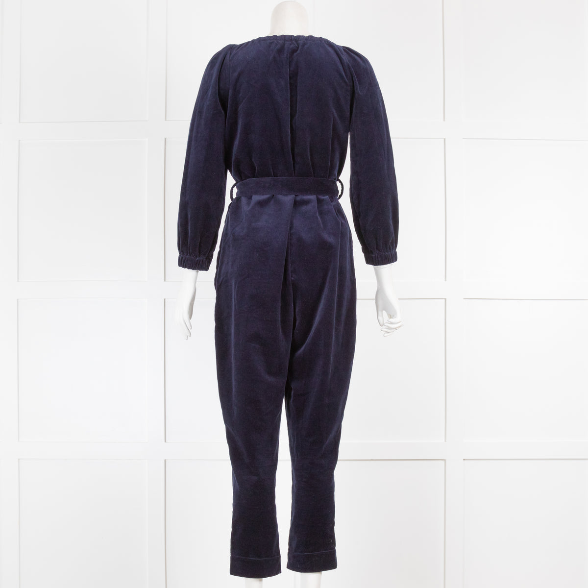 Wyse Blue Velvet Jumpsuit