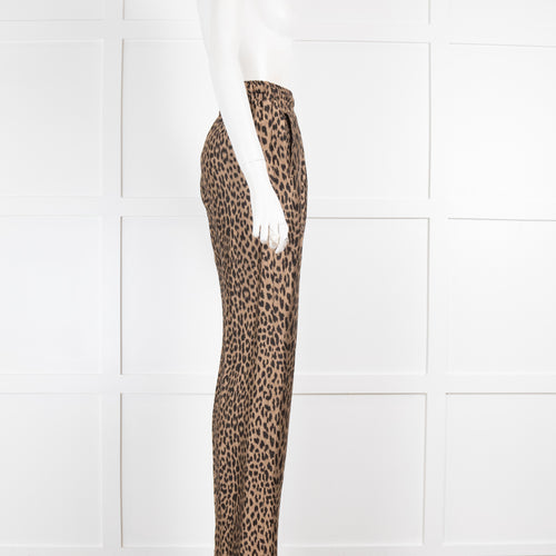 Zadig & Voltaire Leopard Print Straight Leg Trousers