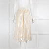 Wyse Gold Shimmer Midi Skirt