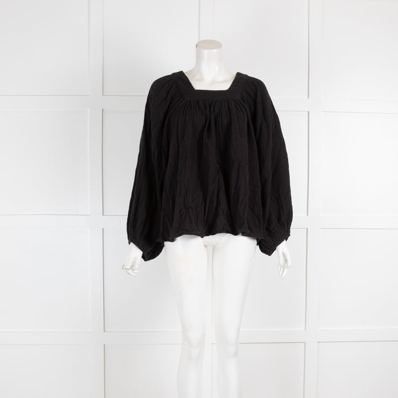 Anaak Black Cheesecloth Blouse