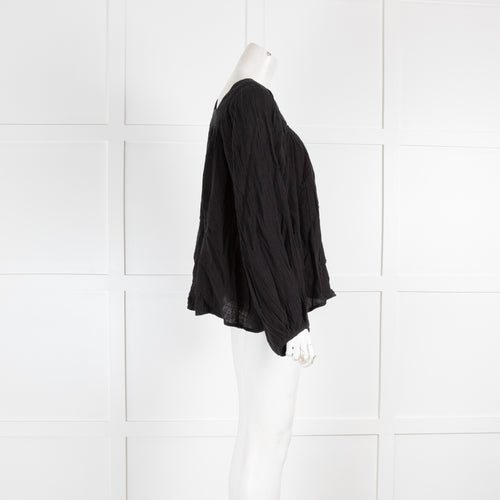 Anaak Black Cheesecloth Blouse