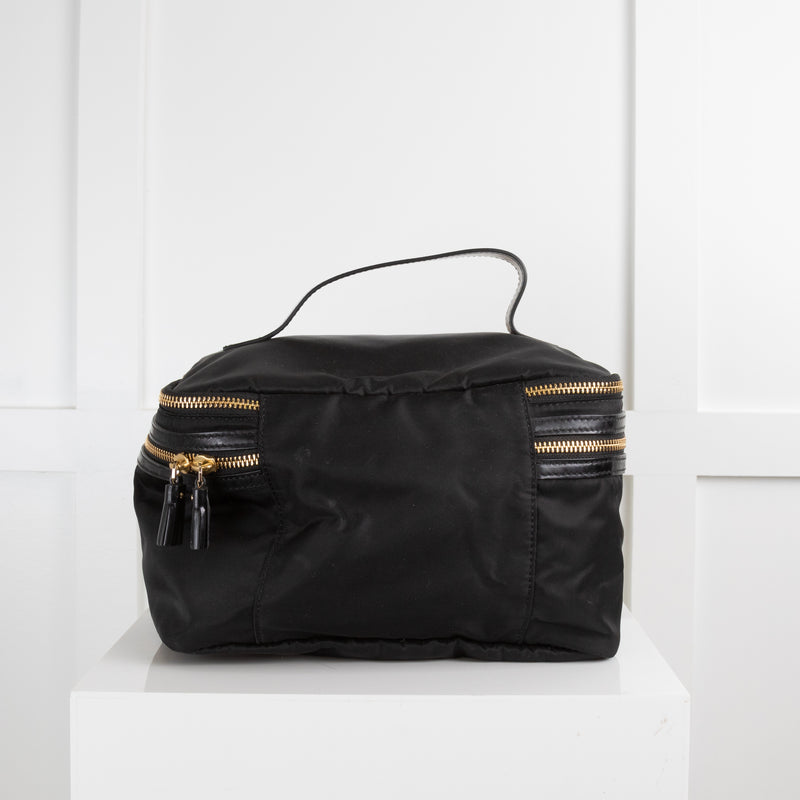 Anya Hindmarch Black Nylon Vanity Case