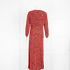 Rixo Red Hearts Long Dress