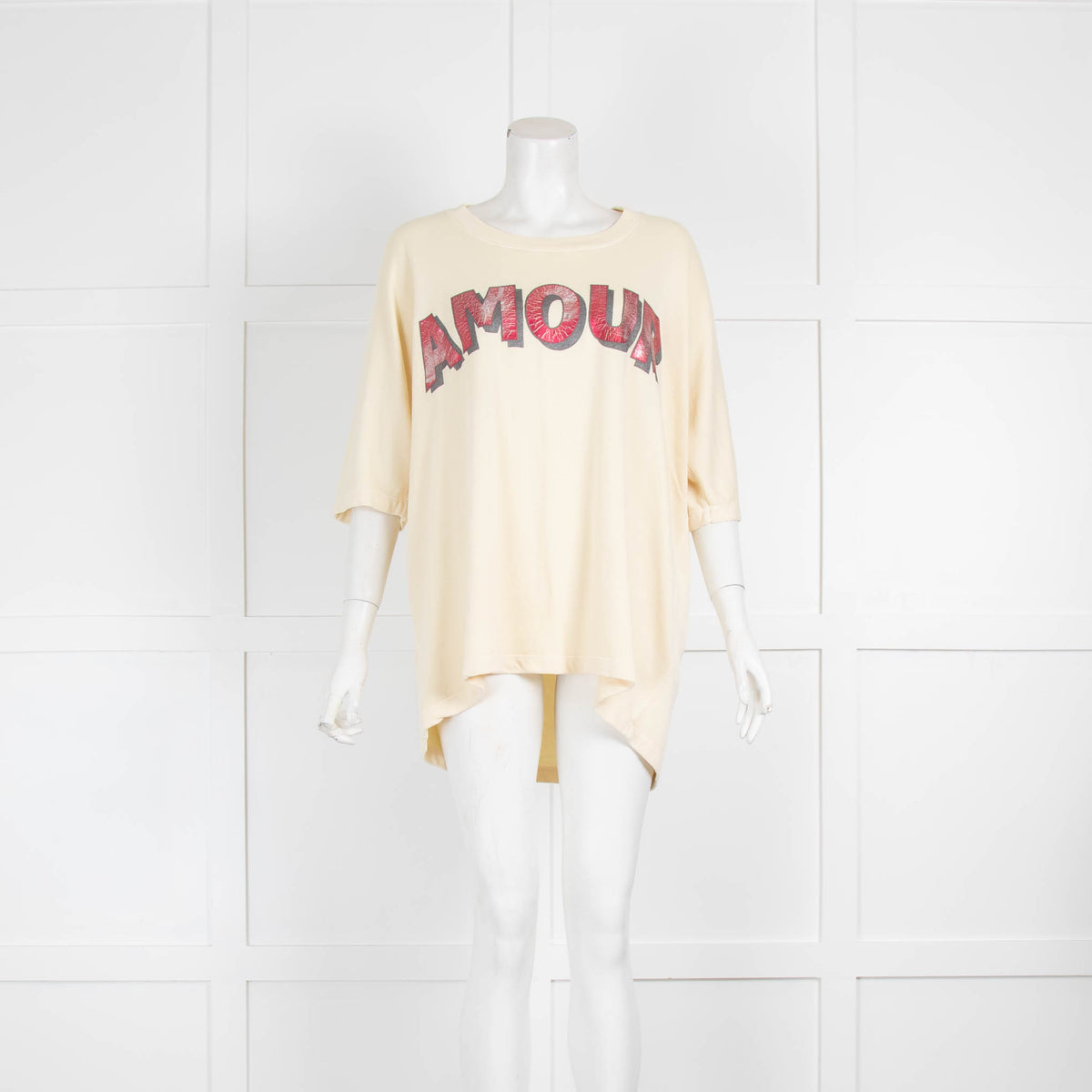 Zadig & Voltaire Pale Yellow Amore T-Shirt