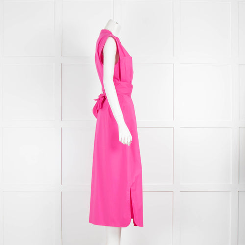 Escada Pink Sleeveless Shirt Dress with Belt
