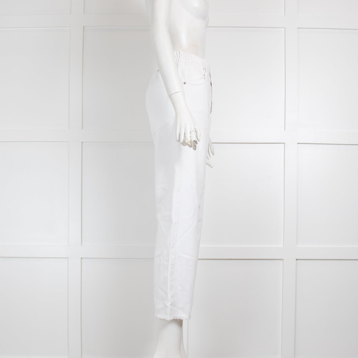 American Vintage White Straight Leg Trousers
