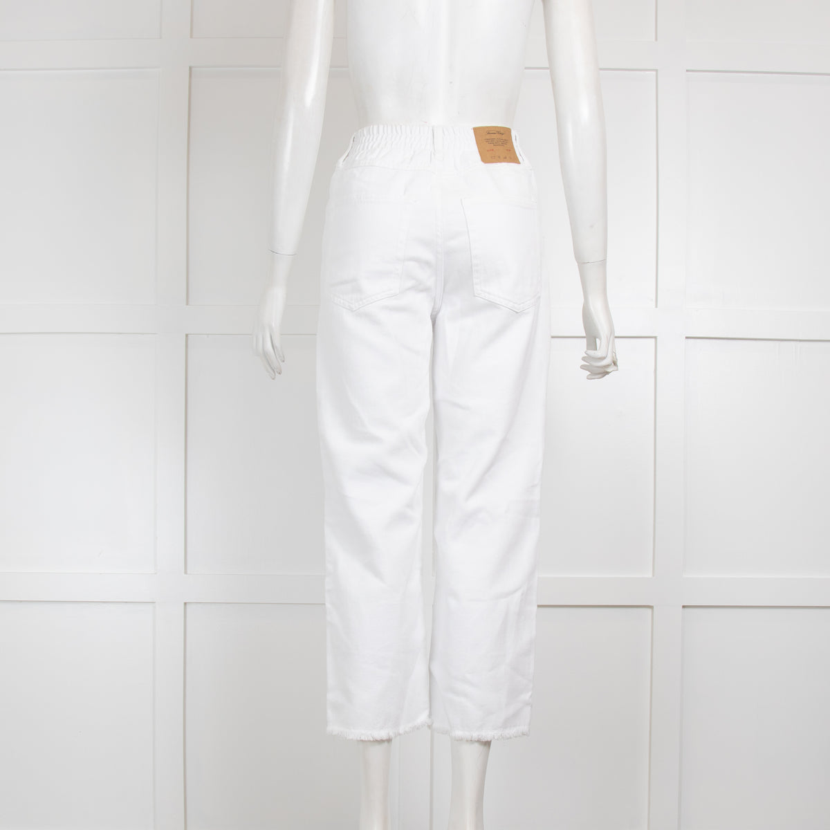 American Vintage White Straight Leg Trousers