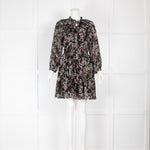 Claudie Pierlot Black Small Floral Print Dress