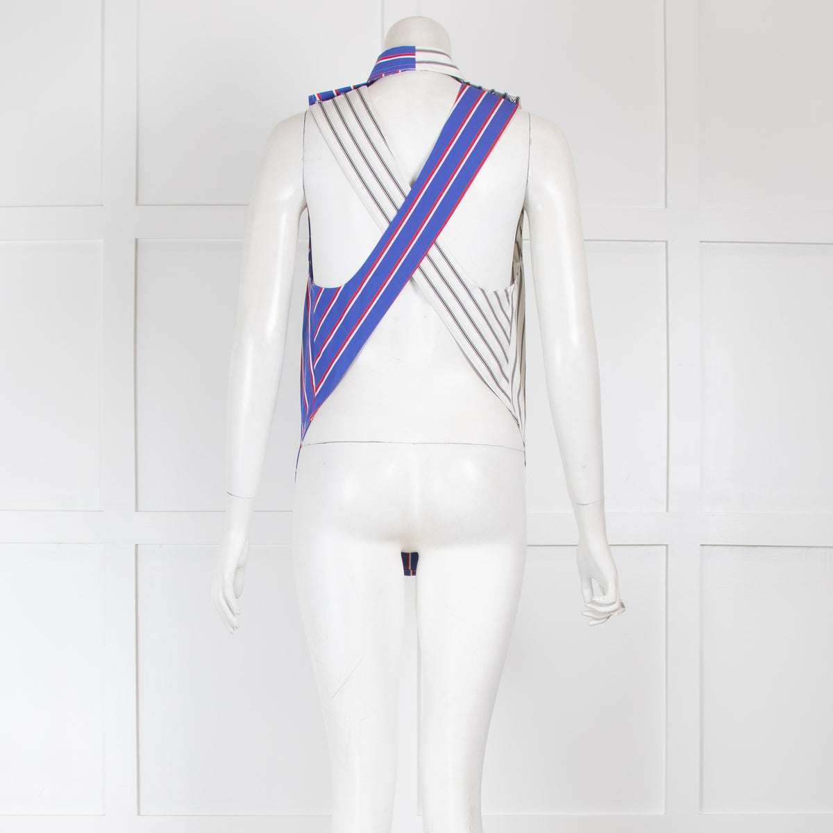 Off-White Striped Button Up Vest