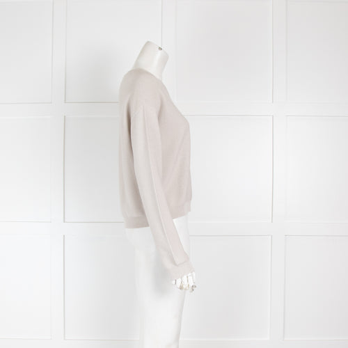 Fabiana Filippi Grey Silver Cotton Sweater