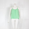 Nation Los Angeles Green Cheesecloth Vest Top