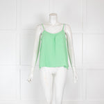 Nation Los Angeles Green Cheesecloth Vest Top
