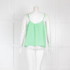 Nation Los Angeles Green Cheesecloth Vest Top