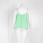 Nation Los Angeles Green Cheesecloth Vest Top