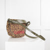 Ganni  Brown Banner Saddle Bag